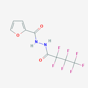 molecular formula C9H5F7N2O3 B5215385 N'-(2,2,3,3,4,4,4-heptafluorobutanoyl)furan-2-carbohydrazide 