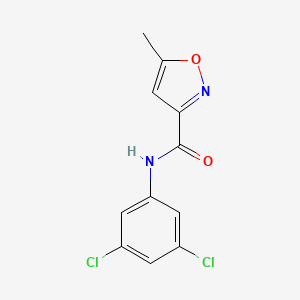 molecular formula C11H8Cl2N2O2 B5215618 N-(3,5-dichlorophenyl)-5-methyl-1,2-oxazole-3-carboxamide 