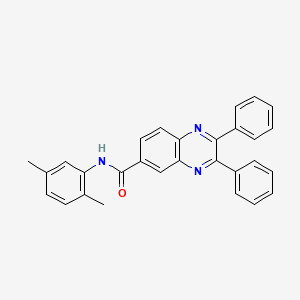 molecular formula C29H23N3O B5215721 N-(2,5-dimethylphenyl)-2,3-diphenylquinoxaline-6-carboxamide 