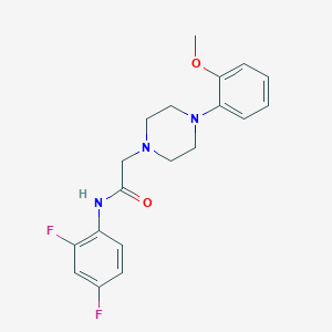 molecular formula C19H21F2N3O2 B5215887 N-(2,4-difluorophenyl)-2-[4-(2-methoxyphenyl)piperazin-1-yl]acetamide 