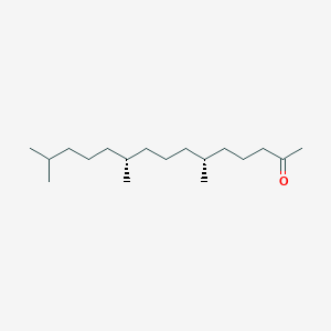 molecular formula C18H36O B052165 (6R,10R)-6,10,14-trimethylpentadecan-2-one CAS No. 16825-16-4