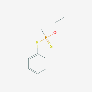 molecular formula C5H5SPSCH2CH3OCH2CH3<br>C10H15OPS2<br>C10H15OPS2 B052166 Fonofos CAS No. 944-22-9