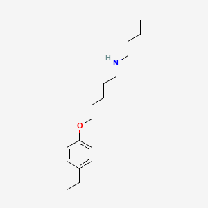 molecular formula C17H29NO B5216658 N-butyl-5-(4-ethylphenoxy)pentan-1-amine 