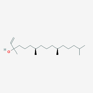 molecular formula C20H40O B052168 1-Hexadecen-3-ol, 3,7,11,15-tetramethyl-, (7R,11R)- CAS No. 395645-30-4