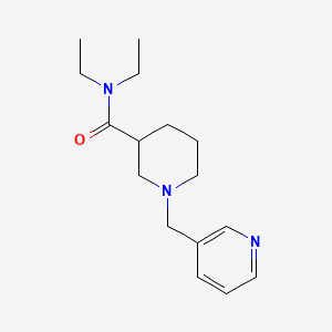 molecular formula C16H25N3O B5216812 N,N-diethyl-1-(pyridin-3-ylmethyl)piperidine-3-carboxamide 