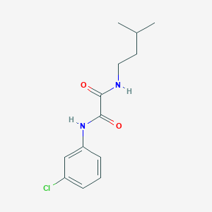 molecular formula C13H17ClN2O2 B5216876 N'-(3-CHLOROPHENYL)-N-(3-METHYLBUTYL)ETHANEDIAMIDE 