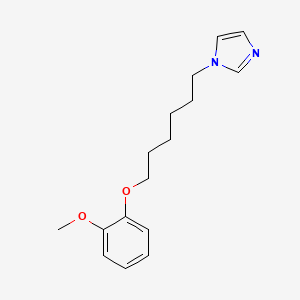 molecular formula C16H22N2O2 B5216941 1-[6-(2-Methoxyphenoxy)hexyl]imidazole 