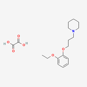 molecular formula C18H27NO6 B5216969 1-[3-(2-Ethoxyphenoxy)propyl]piperidine;oxalic acid 