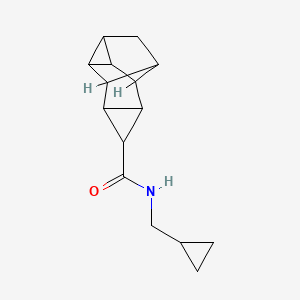 molecular formula C15H19NO B5217109 N-(cyclopropylmethyl)octahydro-1H-2,3,5-(methanetriyl)cyclopropa[a]pentalene-1-carboxamide 
