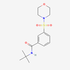 molecular formula C15H22N2O4S B5217150 N-TERT-BUTYL-3-(MORPHOLINE-4-SULFONYL)BENZAMIDE 