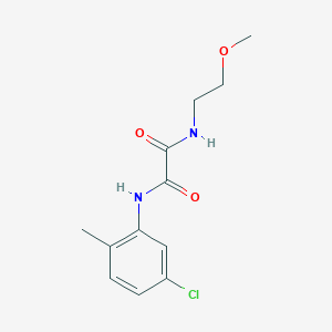 molecular formula C12H15ClN2O3 B5217298 N'-(5-chloro-2-methylphenyl)-N-(2-methoxyethyl)oxamide 