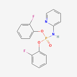 molecular formula C17H13F2N2O3P B5217922 N-bis(2-fluorophenoxy)phosphorylpyridin-2-amine 