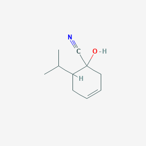 molecular formula C10H15NO B052180 1-Hydroxy-6-propan-2-ylcyclohex-3-ene-1-carbonitrile CAS No. 115886-66-3