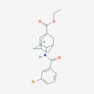 molecular formula C20H24BrNO3 B5218304 Ethyl 4-[(3-bromobenzoyl)amino]adamantane-1-carboxylate 