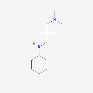 molecular formula C14H30N2 B5218657 N,N,2,2-tetramethyl-N'-(4-methylcyclohexyl)propane-1,3-diamine 
