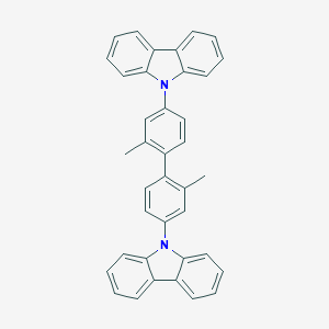 molecular formula C38H28N2 B052187 4,4'-Bis(9-carbazolyl)-2,2'-dimethylbiphenyl CAS No. 120260-01-7