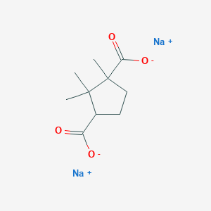 molecular formula C10H14Na2O4 B052189 Disodium 1,2,2-trimethylcyclopentane-1,3-dicarboxylate CAS No. 125317-77-3