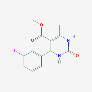 molecular formula C13H13IN2O3 B5219116 Methyl 4-(3-iodophenyl)-6-methyl-2-oxo-1,2,3,4-tetrahydropyrimidine-5-carboxylate 
