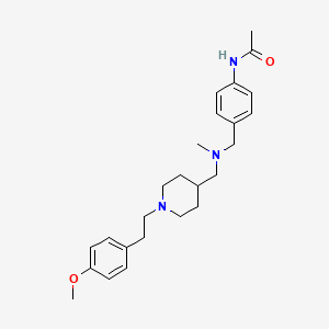 molecular formula C25H35N3O2 B5219139 N-(4-{[({1-[2-(4-methoxyphenyl)ethyl]-4-piperidinyl}methyl)(methyl)amino]methyl}phenyl)acetamide 