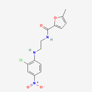 molecular formula C14H14ClN3O4 B5219425 N-[2-(2-chloro-4-nitroanilino)ethyl]-5-methylfuran-2-carboxamide 