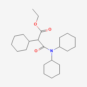 molecular formula C23H39NO3 B5219430 ethyl 2-cyclohexyl-3-(dicyclohexylamino)-3-oxopropanoate 