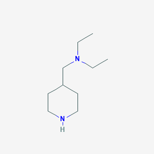 molecular formula C10H22N2 B052195 Diethyl(piperidin-4-ylmethyl)amine CAS No. 116905-90-9