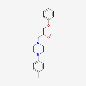 molecular formula C20H26N2O2 B5219614 1-Phenoxy-3-(4-p-tolyl-piperazin-1-yl)-propan-2-ol CAS No. 2725-12-4