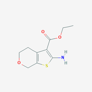 molecular formula C10H13NO3S B052197 Ethyl 2-amino-5,7-dihydro-4H-thieno[2,3-c]pyran-3-carboxylate CAS No. 117642-16-7