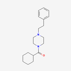 molecular formula C19H28N2O B5219717 CYCLOHEXYL(4-PHENETHYLPIPERAZINO)METHANONE 