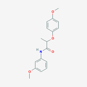 molecular formula C17H19NO4 B5219785 2-(4-methoxyphenoxy)-N-(3-methoxyphenyl)propanamide 