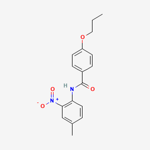 molecular formula C17H18N2O4 B5220036 N-(4-methyl-2-nitrophenyl)-4-propoxybenzamide 