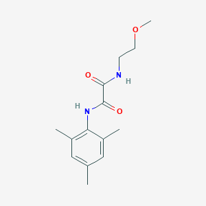 molecular formula C14H20N2O3 B5220091 N-(2-methoxyethyl)-N'-(2,4,6-trimethylphenyl)oxamide 