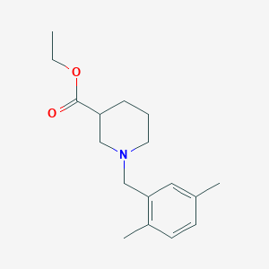 molecular formula C17H25NO2 B5220115 Ethyl 1-[(2,5-dimethylphenyl)methyl]piperidine-3-carboxylate 