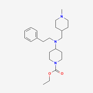 molecular formula C23H37N3O2 B5220136 Ethyl 4-[(1-methylpiperidin-4-yl)methyl-(2-phenylethyl)amino]piperidine-1-carboxylate 