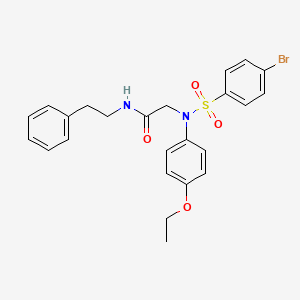 N~2~-[(4-bromophenyl)sulfonyl]-N~2~-(4-ethoxyphenyl)-N~1~-(2-phenylethyl)glycinamide
