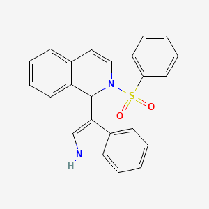 molecular formula C23H18N2O2S B5220347 1-(1H-indol-3-yl)-2-(phenylsulfonyl)-1,2-dihydroisoquinoline CAS No. 63607-19-2