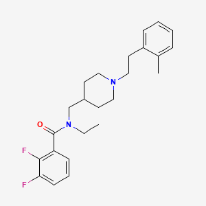 N-ethyl-2,3-difluoro-N-({1-[2-(2-methylphenyl)ethyl]-4-piperidinyl}methyl)benzamide