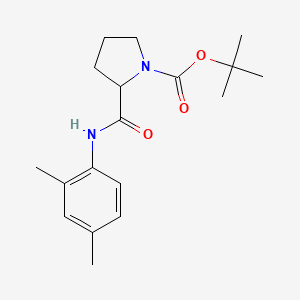 molecular formula C18H26N2O3 B5220403 Tert-butyl 2-[(2,4-dimethylphenyl)carbamoyl]pyrrolidine-1-carboxylate 