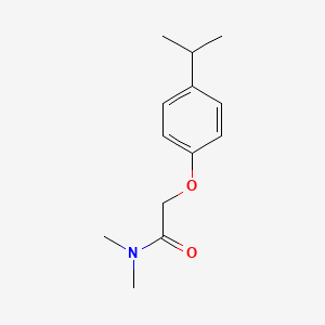 molecular formula C13H19NO2 B5220428 N,N-dimethyl-2-(4-propan-2-ylphenoxy)acetamide 