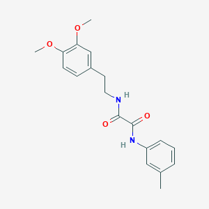 molecular formula C19H22N2O4 B5220543 N-[2-(3,4-dimethoxyphenyl)ethyl]-N'-(3-methylphenyl)oxamide 