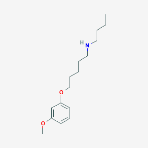 molecular formula C16H27NO2 B5220550 N-butyl-5-(3-methoxyphenoxy)pentan-1-amine 