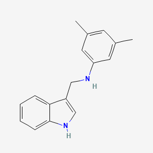 molecular formula C17H18N2 B5221039 N-(1H-indol-3-ylmethyl)-3,5-dimethylaniline 