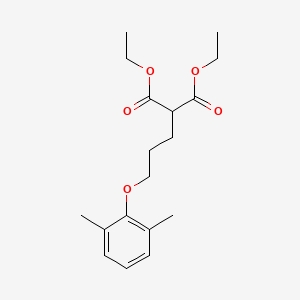 molecular formula C18H26O5 B5221242 Diethyl 2-[3-(2,6-dimethylphenoxy)propyl]propanedioate 