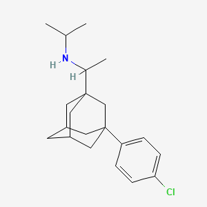 molecular formula C21H30ClN B5221611 N-[1-[3-(4-chlorophenyl)-1-adamantyl]ethyl]propan-2-amine 