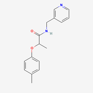 molecular formula C16H18N2O2 B5221779 2-(4-methylphenoxy)-N-(pyridin-3-ylmethyl)propanamide 