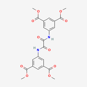 molecular formula C22H20N2O10 B5222066 Dimethyl 5-[[2-[3,5-bis(methoxycarbonyl)anilino]-2-oxoacetyl]amino]benzene-1,3-dicarboxylate 
