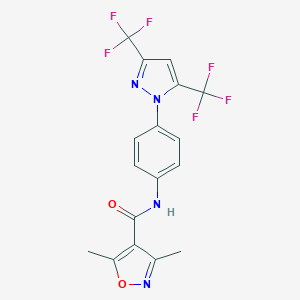 molecular formula C17H12F6N4O2 B522211 IL-2-IN-1 