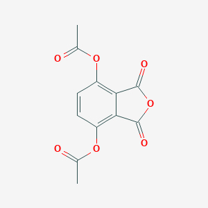 molecular formula C12H8O7 B052230 3,6-Diacetoxyphthalic acid anhydride CAS No. 124511-82-6