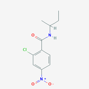 molecular formula C11H13ClN2O3 B5223885 N-(butan-2-yl)-2-chloro-4-nitrobenzamide 