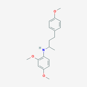 molecular formula C19H25NO3 B5223924 2,4-dimethoxy-N-[4-(4-methoxyphenyl)butan-2-yl]aniline 